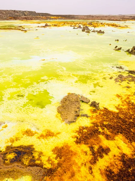 Dallol nella depressione di Danakil, Etiopia — Foto Stock