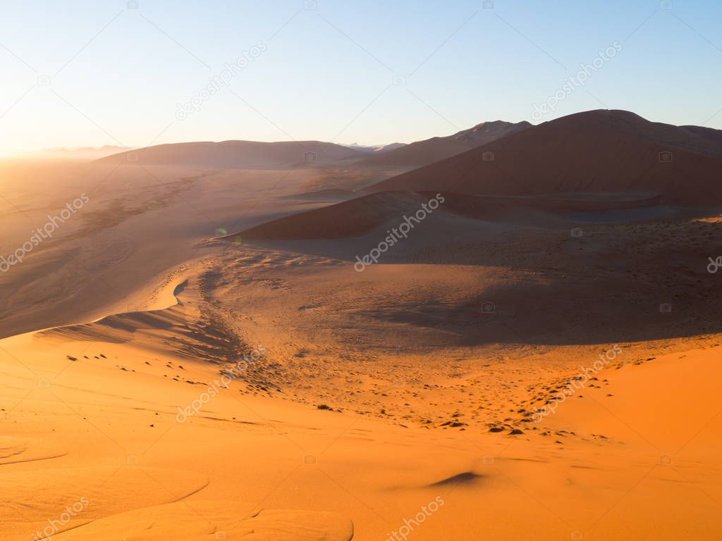 Sunrise at Dune 45 in Namib Desert