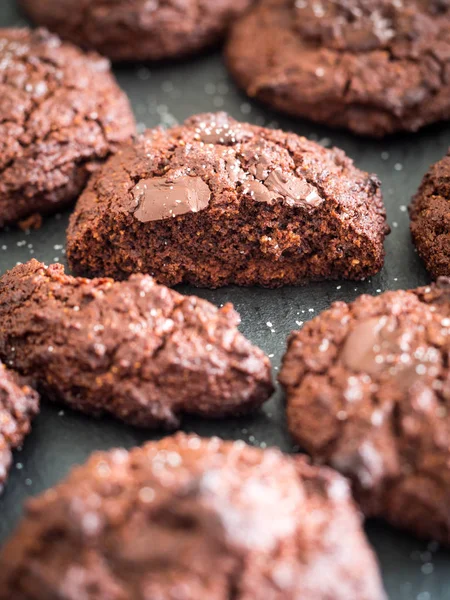 Graan gratis chocolade koekjes — Stockfoto