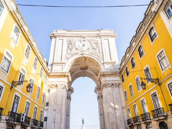 Rua Augusta Arch στη Λισαβόνα — Φωτογραφία Αρχείου