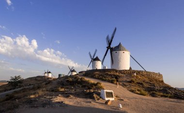 Old windmills in Consuegra clipart