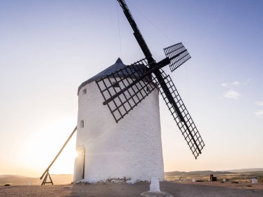 Old windmills in Consuegra clipart