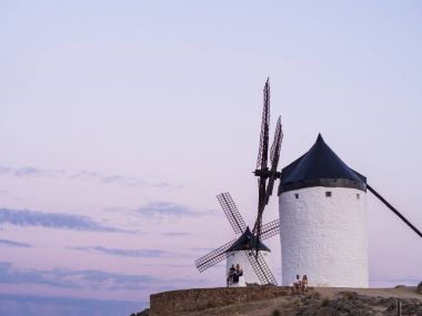 Windmills in Toledo Province clipart