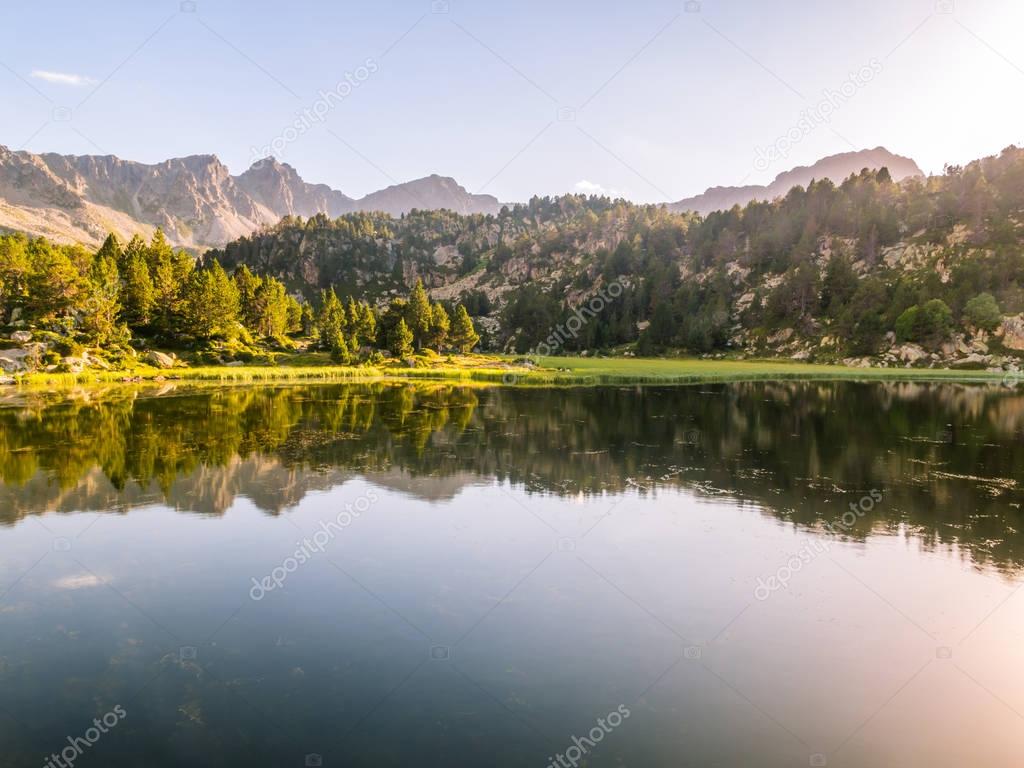 Estany Primer lake in Andorra
