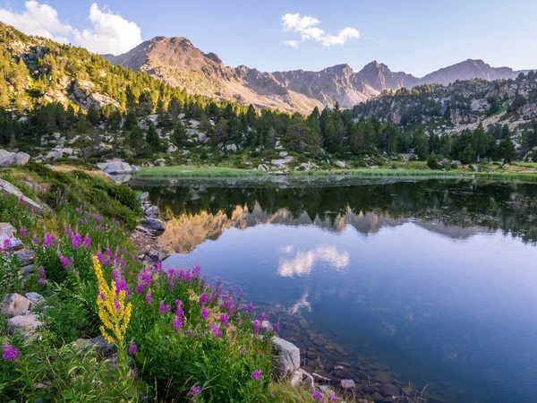 Estany Primer lake in Andorra — Stockfoto