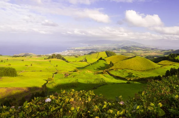 Sao Miguel Island, Azores, Portekiz manzara şaşırtıcı 