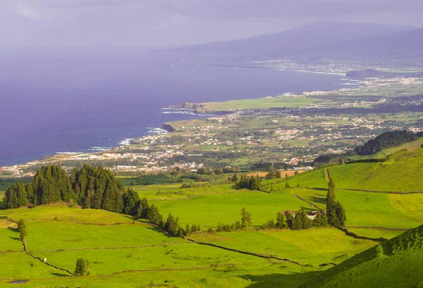 Sao Miguel Island, Azores, Portekiz manzara şaşırtıcı 