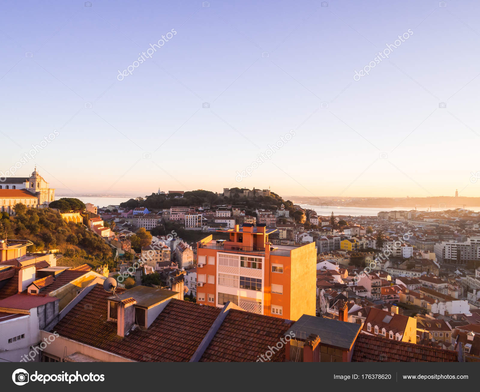 Lisbonne Portugal Novembre 2017 Paysage Urbain Lisbonne