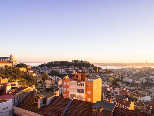 Lisboa Portugal Noviembre 2017 Paisaje Urbano Lisboa Portugal Atardecer Mirador — Foto de Stock