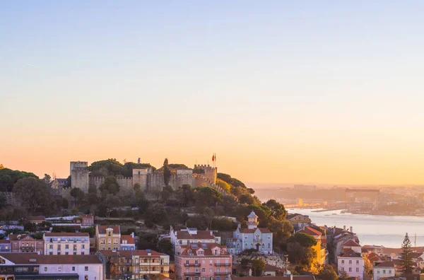 Lisbon Portekiz Kasım 2017 Gün Batımında Lizbon Portekiz Cityscape — Stok fotoğraf