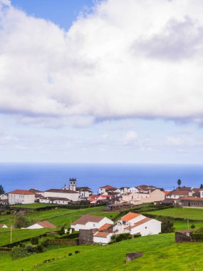 Azores, Portekiz adada etrafında peyzaj.