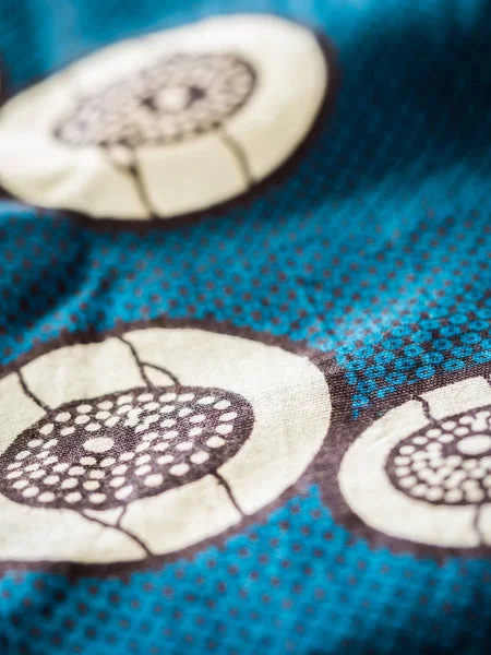 Colorful African Fabric Form Tanzania — Stock Photo, Image