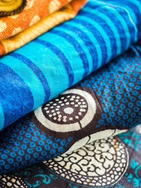 Renkli Afrika Kumaş Formu Tanzanya — Stok fotoğraf