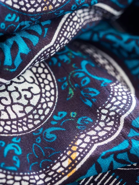 Colorful African Fabric Form Tanzania — Stock Photo, Image