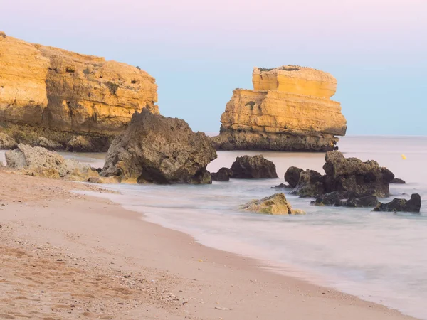 Praia Sao Rafael Пляж Сан Рафаель Алгарве Португалія — стокове фото