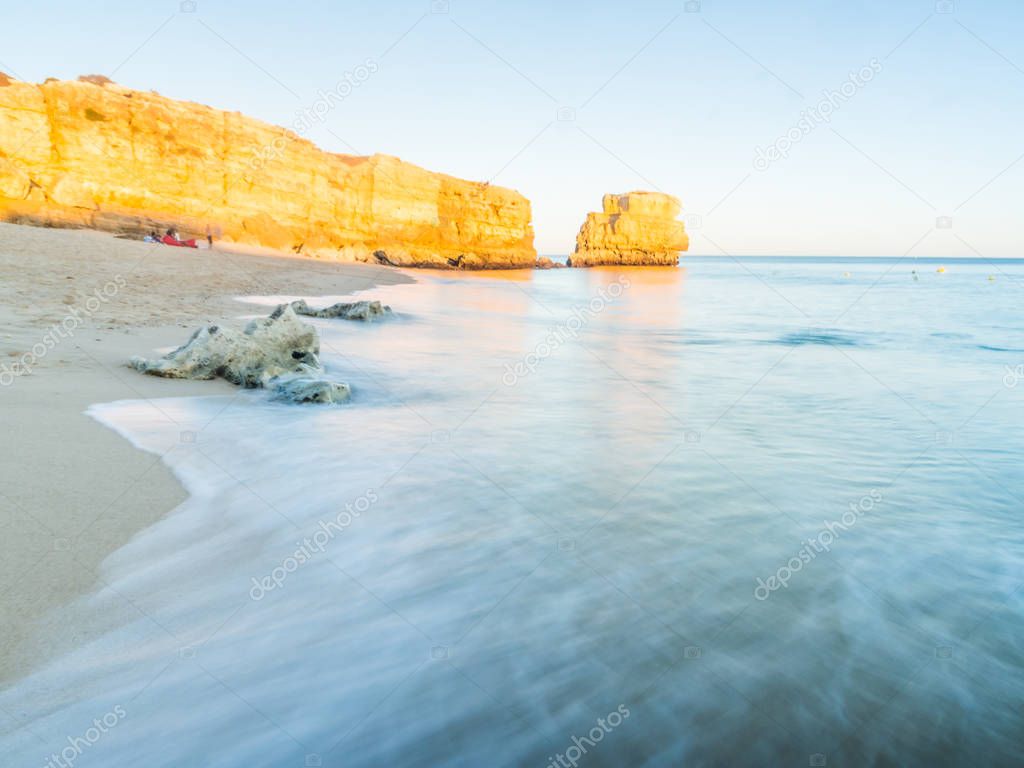 Praia de Sao Rafael (Sao Rafael beach) in Algarve region, Portugal.