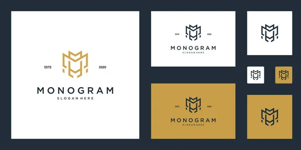 Monograma Inspiração Design Logotipo —  Vetores de Stock