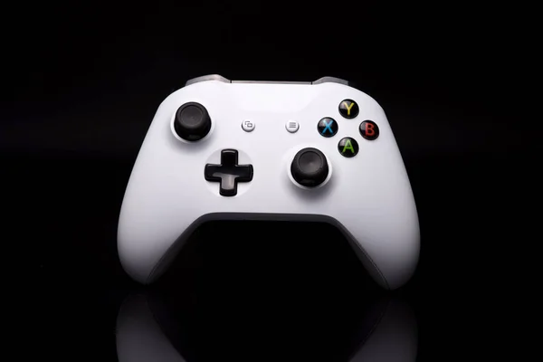 Gaming Controller Black Background — Stock Photo, Image