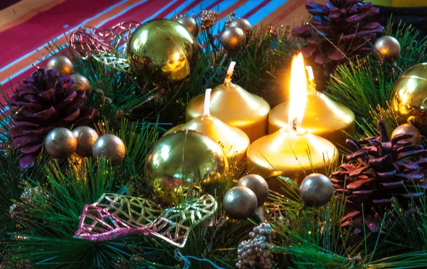 Noel arka plan ve dekorasyon ahşap yeni yıl üzerinde