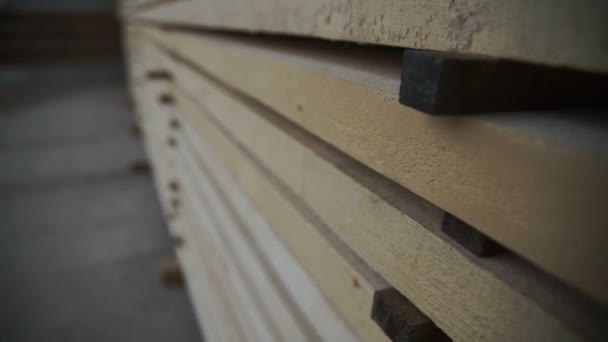 Bois stocké en stock Gros plan 