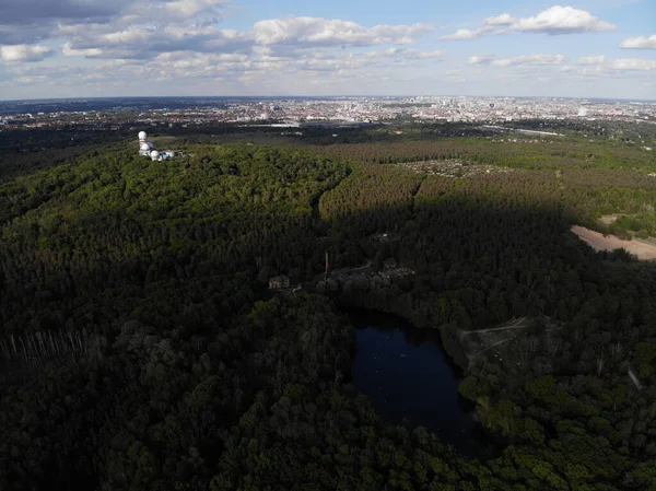 Letecký Pohled Německý Les Grunewald Nachází Západní Části Berlína Východní — Stock fotografie