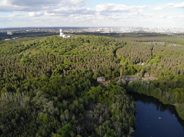 Letecký Pohled Německý Les Grunewald Nachází Západní Části Berlína Východní — Stock fotografie