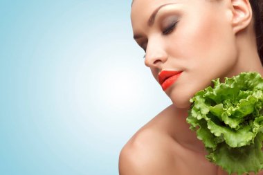 yaratıcı bir güzel kız portresi