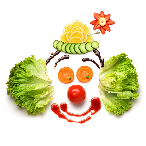 Clown av grönsaker — Stockfoto