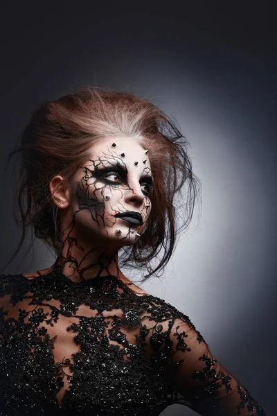 Female halloween makeup Royalty Free Stock Photos