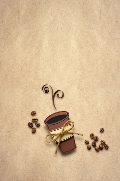 Hot drink - creative concept photo. — Stock Photo, Image