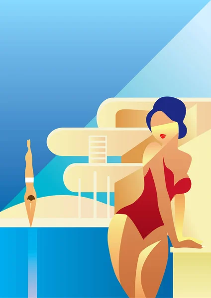 Vacaciones de verano. Vector conceptual creativo. Vacaciones de verano . — Archivo Imágenes Vectoriales