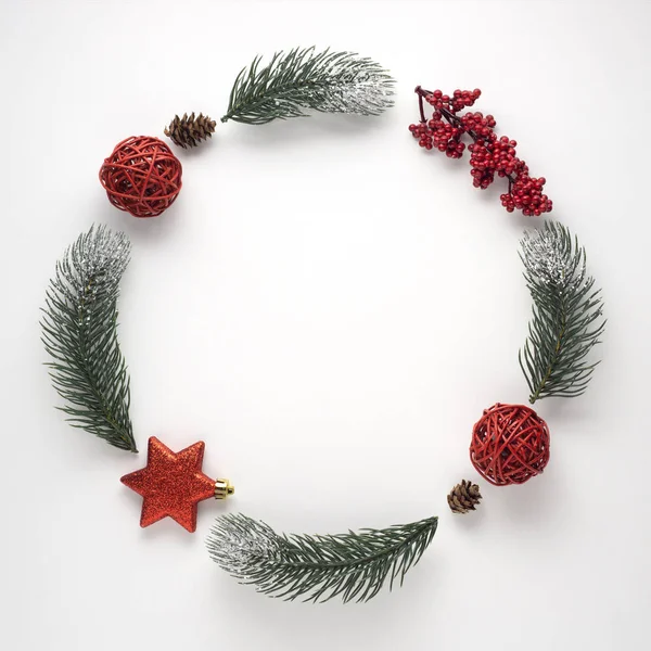 Christmas wreath. — Zdjęcie stockowe