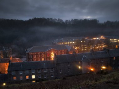 New Lanark is a village on the River Clyde  in Scotland