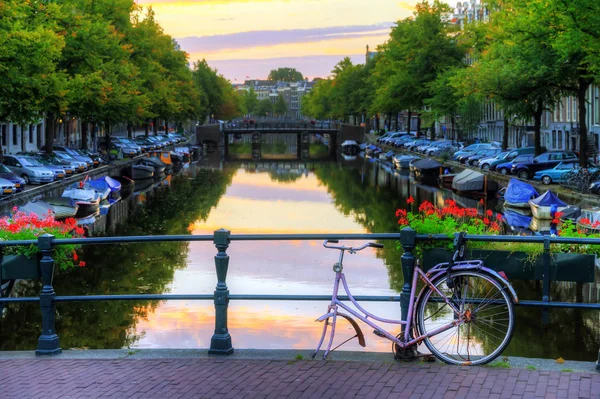 Prachtig Beeld Van Unesco Werelderfgoedgrachten Amsterdam Nederland — Stockfoto