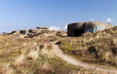 Old ww2 bunker in Ijmuiden, The Netherlands clipart