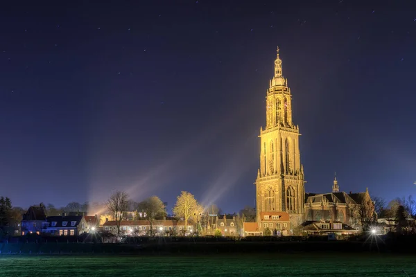 Όμορφη Θέα Στην Εκκλησία Cunera Στο Rhenen Ολλανδία — Φωτογραφία Αρχείου