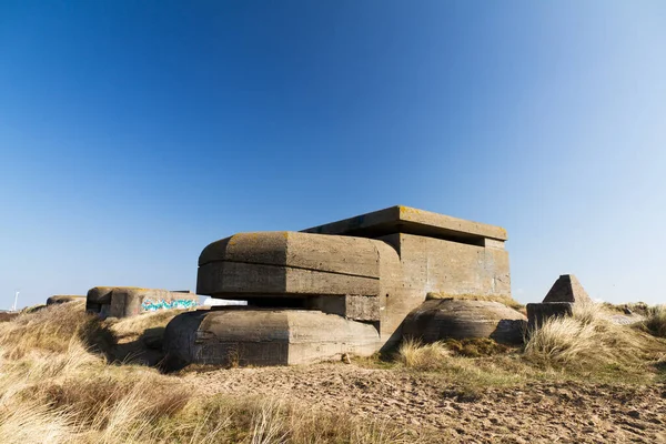 Alter Ww2 Bunker Ijmuiden Niederlande — Stockfoto