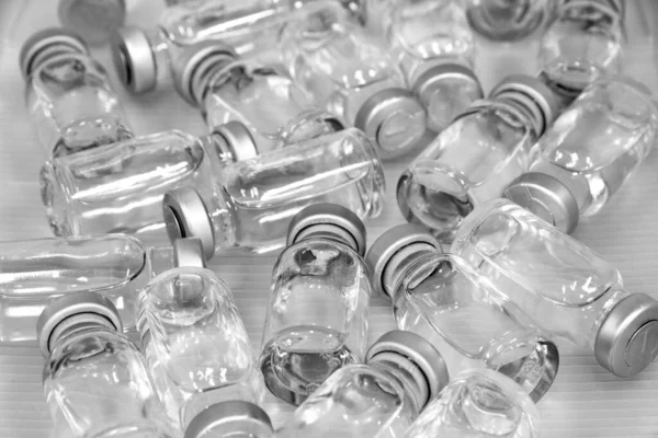 Bottiglie Medicinali Vista Vicino — Foto Stock