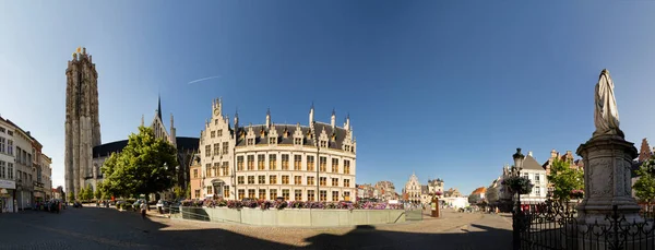 Panoramisch Uitzicht Gent België Rechtenvrije Stockfoto's