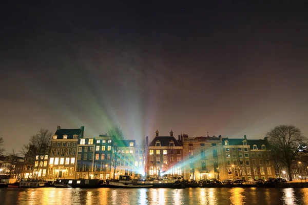 Schöne Stadtlandschaft Mit Blick Über Amsterdam Den Niederlanden — Stockfoto