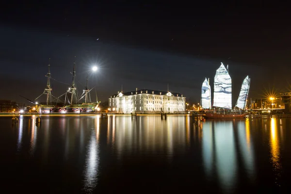 Amsterdam Niderlandy Grudzień 2013 Narodowe Muzeum Morskie Replika Voc Amsterdam — Zdjęcie stockowe