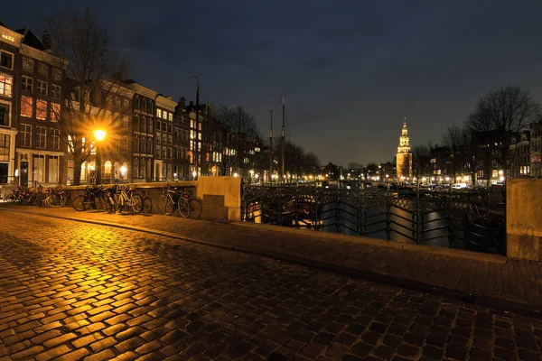 Amsterdam Canal Houses Países Baixos — Fotografia de Stock