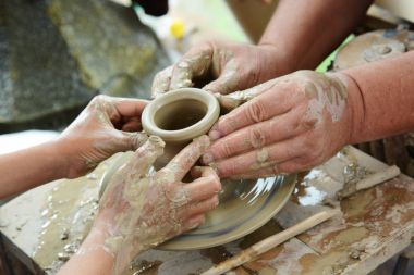 Çanak çömlek eğitim. Çanak çömlek hangi büyük türleri toprak, taş ve porselen içerir potterywares kadar yapar seramik malzemedir.