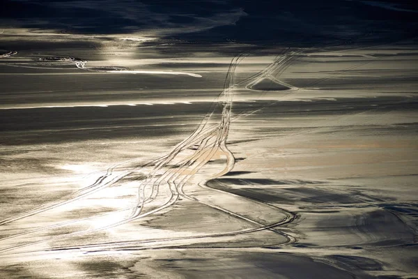 Vista de Salt Lake Tuzbair — Fotografia de Stock