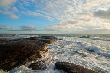 Hazar Denizi kıyısında
