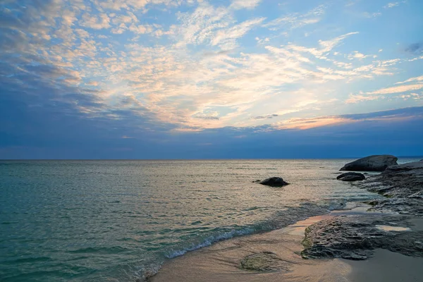 Coast Sea Sunset Shore Caspian Sea Caspian Sea Largest Enclosed — Stock Photo, Image