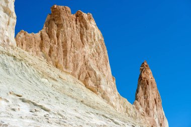 Ustyurt Plateau.Ustyurt yaylaları.Çöl ve yaylalar Ustyurt veya Ustyurt yaylaları Orta Asya 'nın batısında, Kazakistan, Türkmenistan ve Özbekistan' da parçacıklar bulunmaktadır..