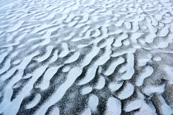 Los Patrones Lago Congelado Hielo Agua Congelada Estado Sólido Dependiendo — Foto de Stock