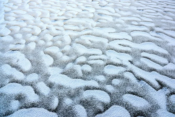 Следы Замёрзшем Озере Лёд Вода Замороженная Твёрдое Состояние Зависимости Наличия — стоковое фото