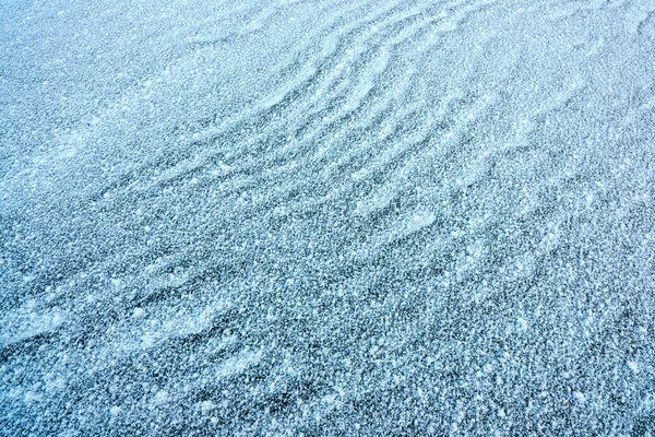 Los Patrones Lago Congelado Hielo Agua Congelada Estado Sólido Dependiendo — Foto de Stock